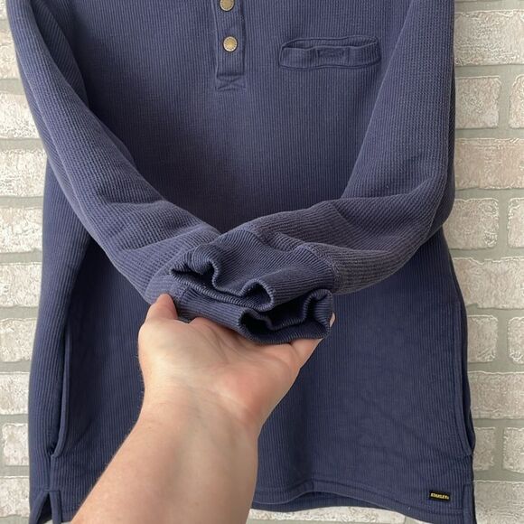 Stanley Men's Pullover Henley Fleece Lined Waffle thermal size M - Picture 3 of 7